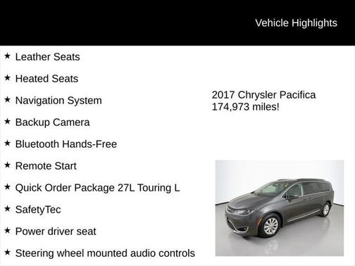 2017 Chrysler Pacifica Touring-L
