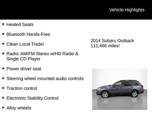 2014 Subaru Outback 2.5i Premium