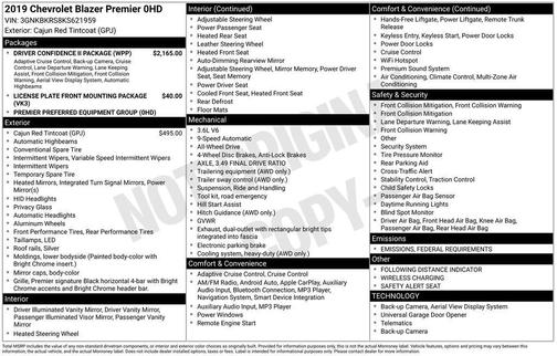 2019 Chevrolet Blazer Premier