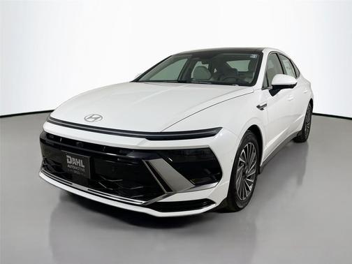 Serenity White 2026 Hyundai SONATA Hybrid Limited