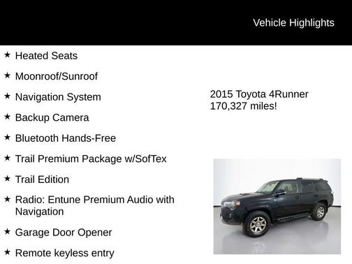2015 Toyota 4Runner Trail Premium