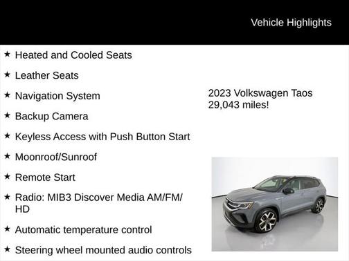 2023 Volkswagen Taos 1.5T SEL
