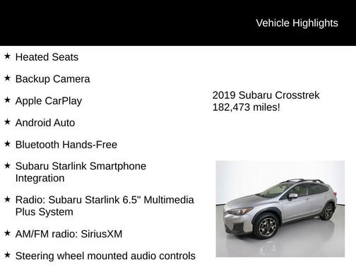 2019 Subaru Crosstrek 2.0i Premium