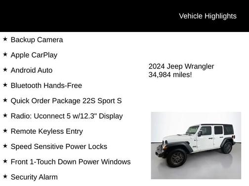 2024 Jeep Wrangler Sport S