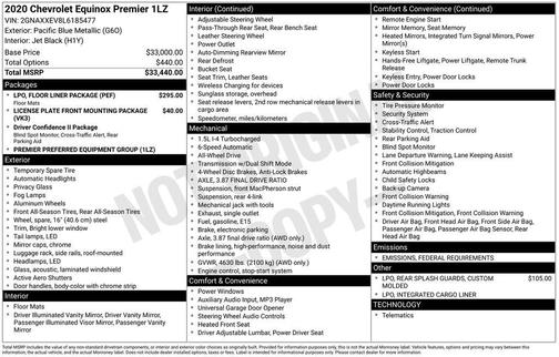 2020 Chevrolet Equinox L