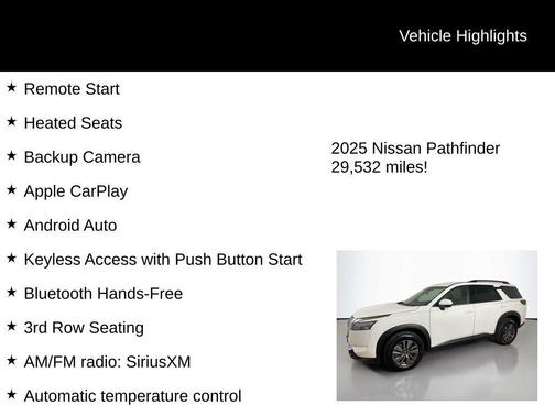 2025 Nissan Pathfinder SV 4WD