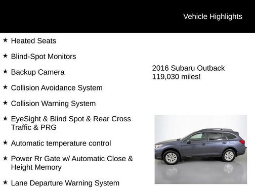 2016 Subaru Outback 2.5i Premium