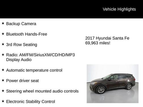 2017 Hyundai SANTA FE SE