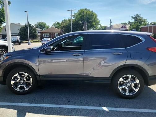 Modern Steel Metallic 2018 Honda CR-V EX-L