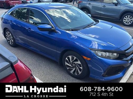 Aegean Blue Metallic 2017 Honda Civic LX