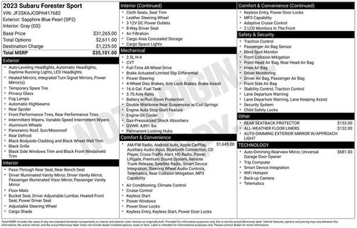 2023 Subaru Forester Sport