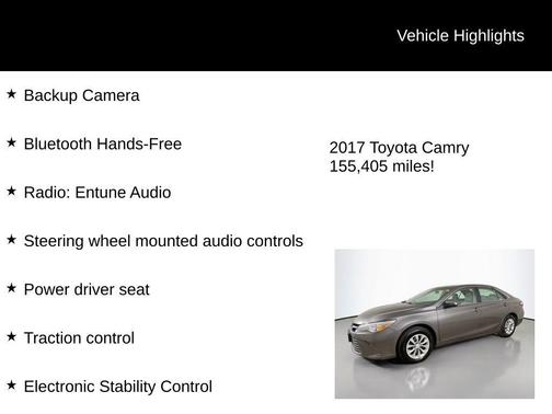 2017 Toyota Camry LE
