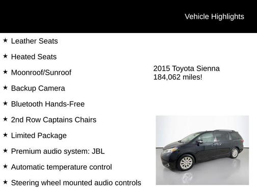 2015 Toyota Sienna Limited