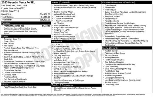 2023 Hyundai SANTA FE SEL 2.4