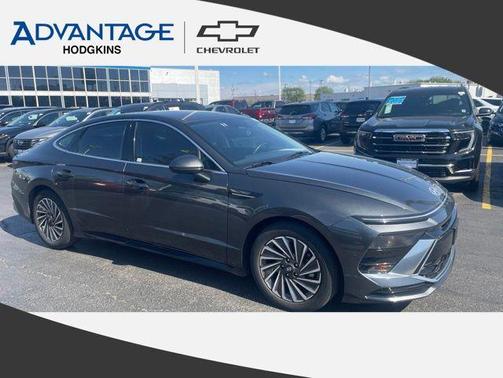 Portofino Gray 2025 Hyundai SONATA Hybrid SE