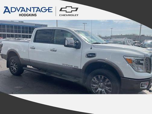 Pearl White 2016 Nissan Titan XD Platinum Reserve
