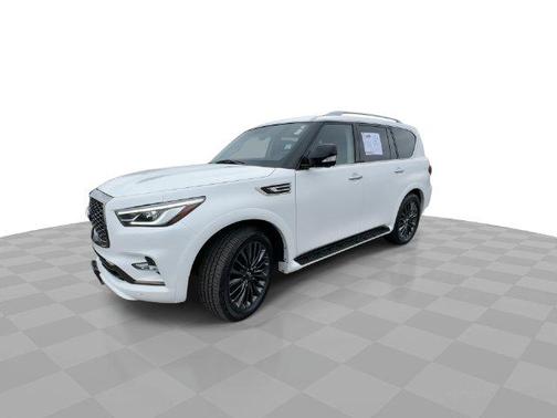 Moonstone White 2023 INFINITI QX80 PREMIUM SELECT AWD