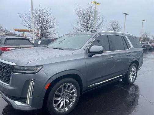 Satin Steel Metallic 2021 Cadillac Escalade Premium Luxury