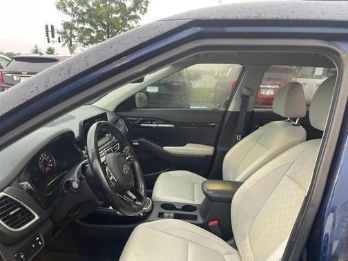 Dark Ocean Blue/Black Roof 2021 Kia Seltos SX Turbo