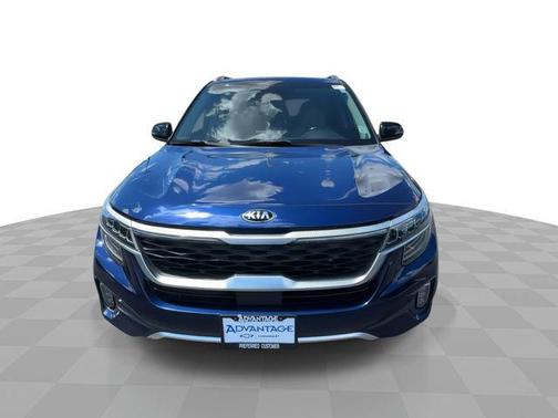 Dark Ocean Blue/Black Roof 2021 Kia Seltos SX Turbo