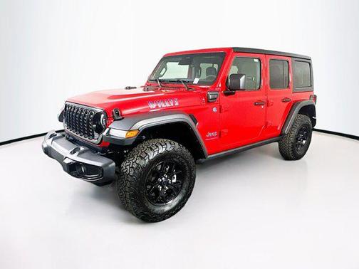 Firecracker Red Clearcoat 2025 Jeep Wrangler 4xe Willys