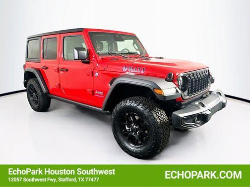 Firecracker Red Clearcoat 2025 Jeep Wrangler 4xe Willys