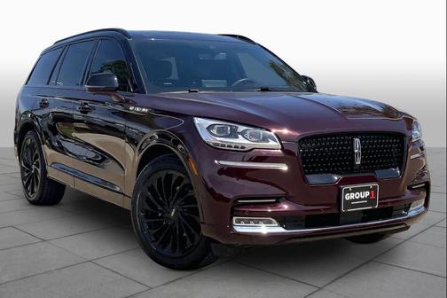 Diamond Red Metallic Tinted Clearcoat 2023 Lincoln Aviator Black Label AWD