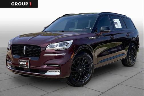 Diamond Red Metallic Tinted Clearcoat 2023 Lincoln Aviator Black Label AWD