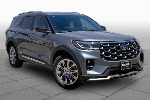Gray 2026 Ford Explorer Platinum