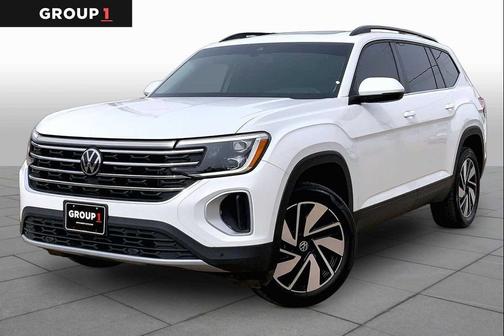 Pure White 2024 Volkswagen Atlas 2.0T SE w/Technology