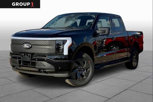 Black 2025 Ford F-150 Lightning Flash