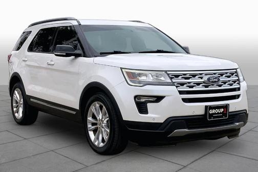 White Platinum Tri-Coat Metallic 2018 Ford Explorer XLT