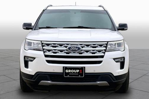 White Platinum Tri-Coat Metallic 2018 Ford Explorer XLT
