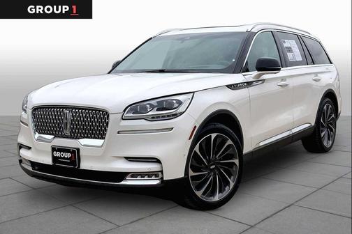 Pristine White Metallic Tri-Coat 2020 Lincoln Aviator Reserve AWD