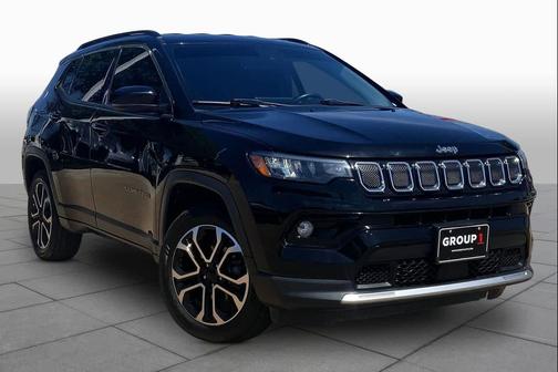 Diamond Black Crystal Pearlcoat 2022 Jeep Compass Limited