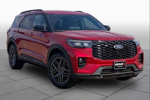 Rapid Red Metallic Tinted Clearcoat 2026 Ford Explorer ST-Line