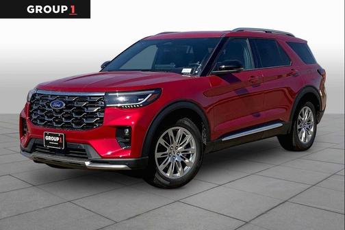 Rapid Red Metallic Tinted Clearcoat 2026 Ford Explorer Platinum