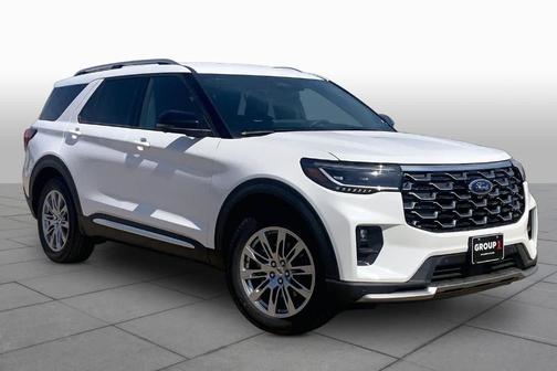 White 2026 Ford Explorer Platinum