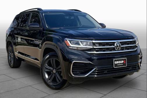 Deep Black Pearl 2021 Volkswagen Atlas 3.6L SE w/Technology