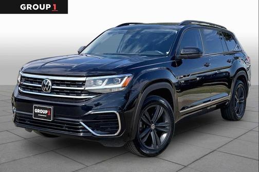 Deep Black Pearl 2021 Volkswagen Atlas 3.6L SE w/Technology