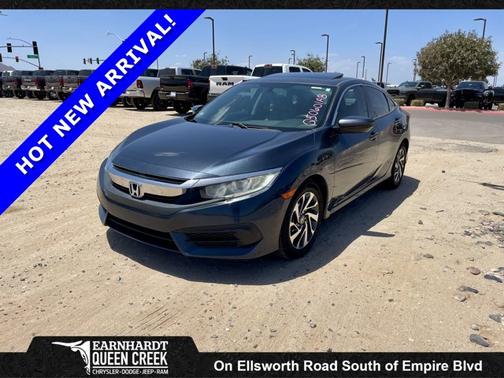 Blue 2017 Honda Civic EX