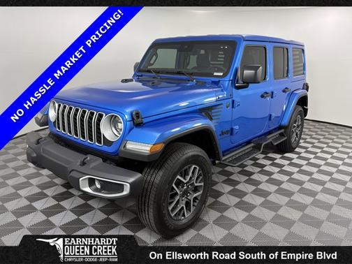 Hydro Blue Pearlcoat 2025 Jeep Wrangler Sahara