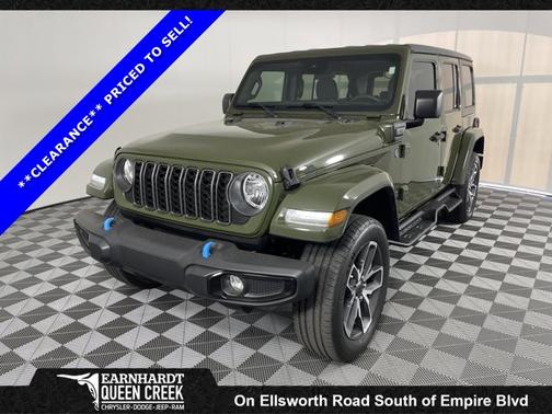 Sarge Green Clearcoat 2024 Jeep Wrangler 4xe Sport S