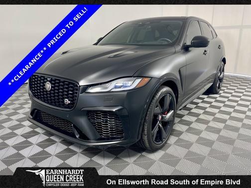Santorini Black 2022 Jaguar F-PACE SVR