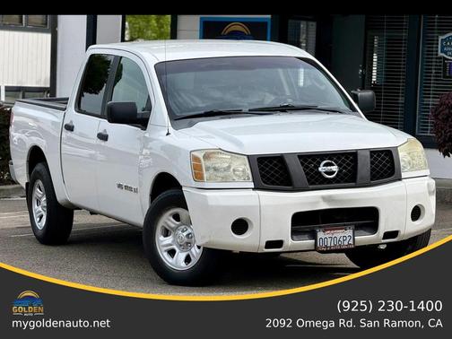 White 2007 Nissan Titan XE Crew Cab