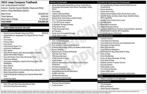 Granite Crystal Metallic Clearcoat 2023 Jeep Compass Trailhawk
