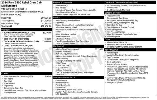 Billet Silver Metallic Clearcoat 2024 RAM 2500 Power Wagon