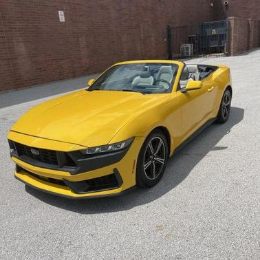Yellow 2024 Ford Mustang EcoBoost Premium