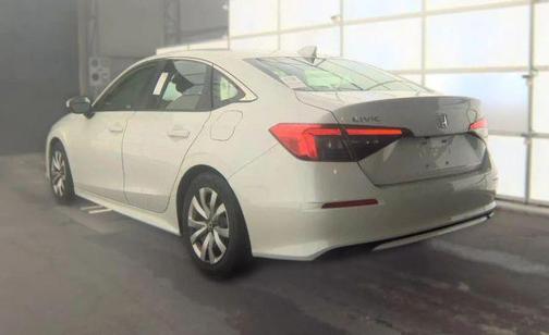 White 2022 Honda Civic LX