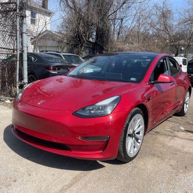 Red 2022 Tesla Model 3 Base